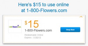 1800flowers.com PayPal promo