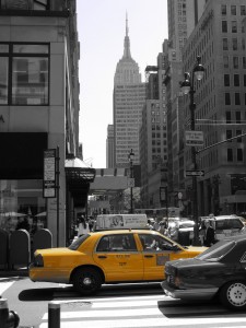 yellow taxi cab